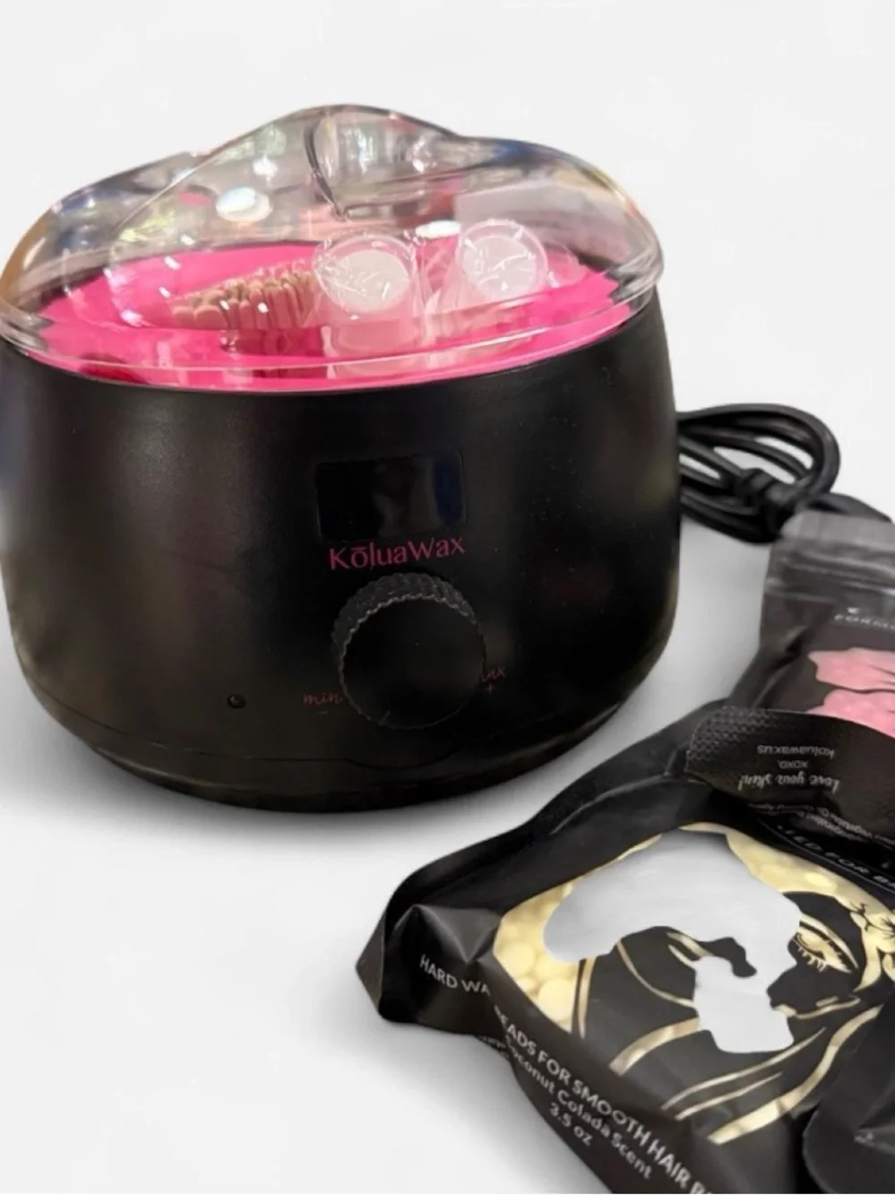 KoluaWax Complete At-Home Waxing Kit – Hard Wax Warmer + Wax Beads